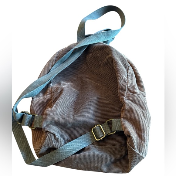 Vintage Billabong Small Women’s Surf Brown Corduroy Retro Backpack - Picture 2 of 8